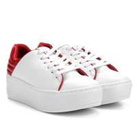 tenis via marte flatform vermelho