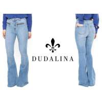 calça flare dudalina