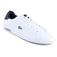 tênis couro lacoste gradt lcr3 bkbk