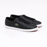 tenis lacoste couro preto